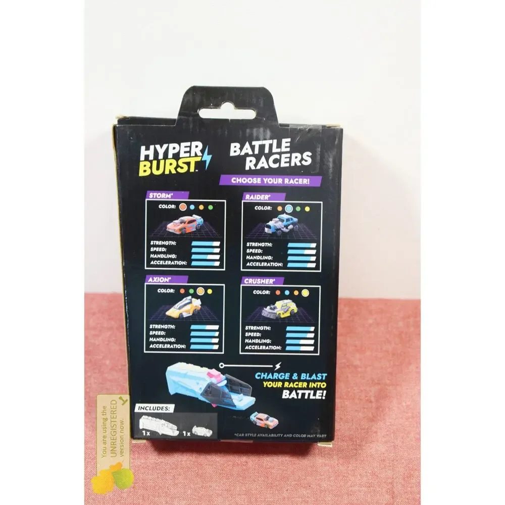 Hyper Burst Battle Racers Red Storm Car and Launcher